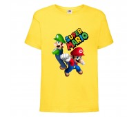 Футболка Супер Марио 6 (Super Mario) Желтая (SMar yl-1) 116 см