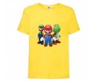 Футболка Супер Марио 7 (Super Mario) Желтая (SMar yl-2) 116 см