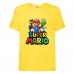 Футболка Супер Марио 8 (Super Mario) Желтая (SMar yl-3) 116 см