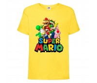 Футболка Супер Марио 10 (Super Mario) Желтая (SMar yl-5) 116 см