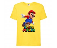 Футболка Супер Марио 12 (Super Mario) Желтая (SMar yl-7) 116 см