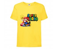 Футболка Супер Марио 14 (Super Mario) Желтая (SMar yl-9) 116 см
