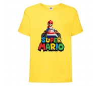 Футболка Супер Марио 2 (Super Mario) Желтая (SMar yl-03) 116 см