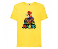 Футболка Супер Марио 3 (Super Mario) Желтая (SMar yl-04) 116 см