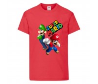 Футболка Супер Марио 7 (Super Mario) Красная (SMar rd-1) 116 см