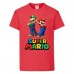 Футболка Супер Марио 10 (Super Mario) Красная (SMar rd-4) 116 см