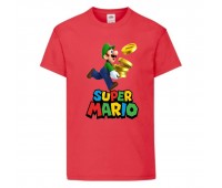 Футболка Супер Марио 12 (Super Mario) Красная (SMar rd-6) 116 см