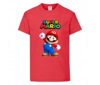 Футболка Супер Марио 13 (Super Mario) Красная (SMar rd-7) 116 см