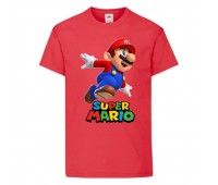 Футболка Супер Марио 14 (Super Mario) Красная (SMar rd-8) 116 см