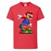 Футболка Супер Марио 14 (Super Mario) Красная (SMar rd-8) 116 см
