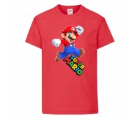 Футболка Супер Марио 15 (Super Mario) Красная (SMar rd-9) 116 см