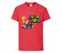 Футболка Супер Марио (Super Mario) Красная (SMar rd-01) 116 см