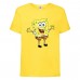 Футболка детская Спанч Боб 4 (Sponge Bob) желтая 104 см