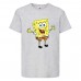 Футболка детская Спанч Боб 4 (Sponge Bob) серая 104 см