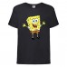 Футболка детская Спанч Боб 4 (Sponge Bob) черная 104 см
