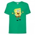 Футболка детская Спанч Боб 4 (Sponge Bob) зеленая 104 см