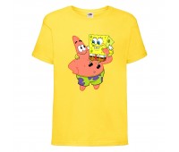 Футболка детская Спанч Боб 5 (Sponge Bob) желтая 104 см