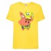 Футболка детская Спанч Боб 5 (Sponge Bob) желтая 104 см