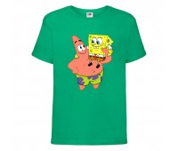 Футболка детская Спанч Боб 5 (Sponge Bob) зеленая 104 см