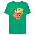 Футболка детская Спанч Боб 5 (Sponge Bob) зеленая 104 см