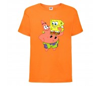 Футболка детская Спанч Боб 5 (Sponge Bob) оранжевая 104 см