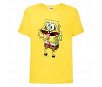 Футболка детская Спанч Боб 6 (Sponge Bob) желтая 104 см