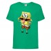 Футболка детская Спанч Боб 6 (Sponge Bob) зеленая 104 см
