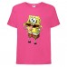 Футболка детская Спанч Боб 6 (Sponge Bob) розовая 104 см