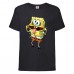 Футболка детская Спанч Боб 6 (Sponge Bob) черная 104 см