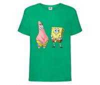 Футболка детская Спанч Боб 7 (Sponge Bob) зеленая 104 см
