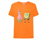 Футболка детская Спанч Боб 7 (Sponge Bob) оранжевая 104 см
