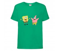 Футболка детская Спанч Боб 8 (Sponge Bob) зеленая 104 см
