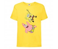 Футболка детская Спанч Боб 10 (Sponge Bob) желтая 116 см