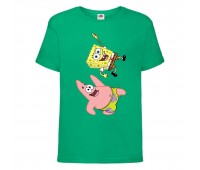 Футболка детская Спанч Боб 10 (Sponge Bob) зеленая 116 см