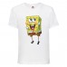 Футболка детская Спанч Боб 11 (Sponge Bob) белая 104 см