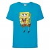 Футболка детская Спанч Боб 11 (Sponge Bob) голубая 104 см
