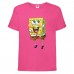 Футболка детская Спанч Боб 11 (Sponge Bob) розовая 104 см