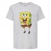 Футболка детская Спанч Боб 11 (Sponge Bob) серая 164 см
