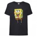 Футболка детская Спанч Боб 11 (Sponge Bob) черная 152 см