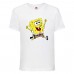 Футболка детская Спанч Боб 12 (Sponge Bob) белая 152 см