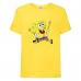Футболка детская Спанч Боб 12 (Sponge Bob) желтая 140 см