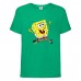 Футболка детская Спанч Боб 12 (Sponge Bob) зеленая 152 см