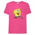 Футболка детская Спанч Боб 12 (Sponge Bob) розовая 140 см