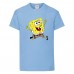 Футболка детская Спанч Боб 12 (Sponge Bob) светло-голубая 152 см