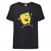 Футболка детская Спанч Боб 12 (Sponge Bob) черная 140 см