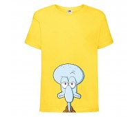 Футболка детская Спанч Боб 13 (Sponge Bob) желтая 116 см