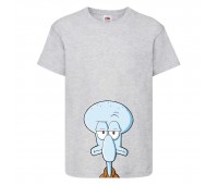 Футболка детская Спанч Боб 13 (Sponge Bob) серая 116 см