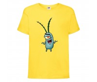 Футболка детская Спанч Боб 14 (Sponge Bob) желтая 116 см