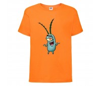 Футболка детская Спанч Боб 14 (Sponge Bob) оранжевая 116 см