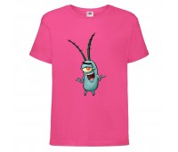Футболка детская Спанч Боб 14 (Sponge Bob) розовая 116 см